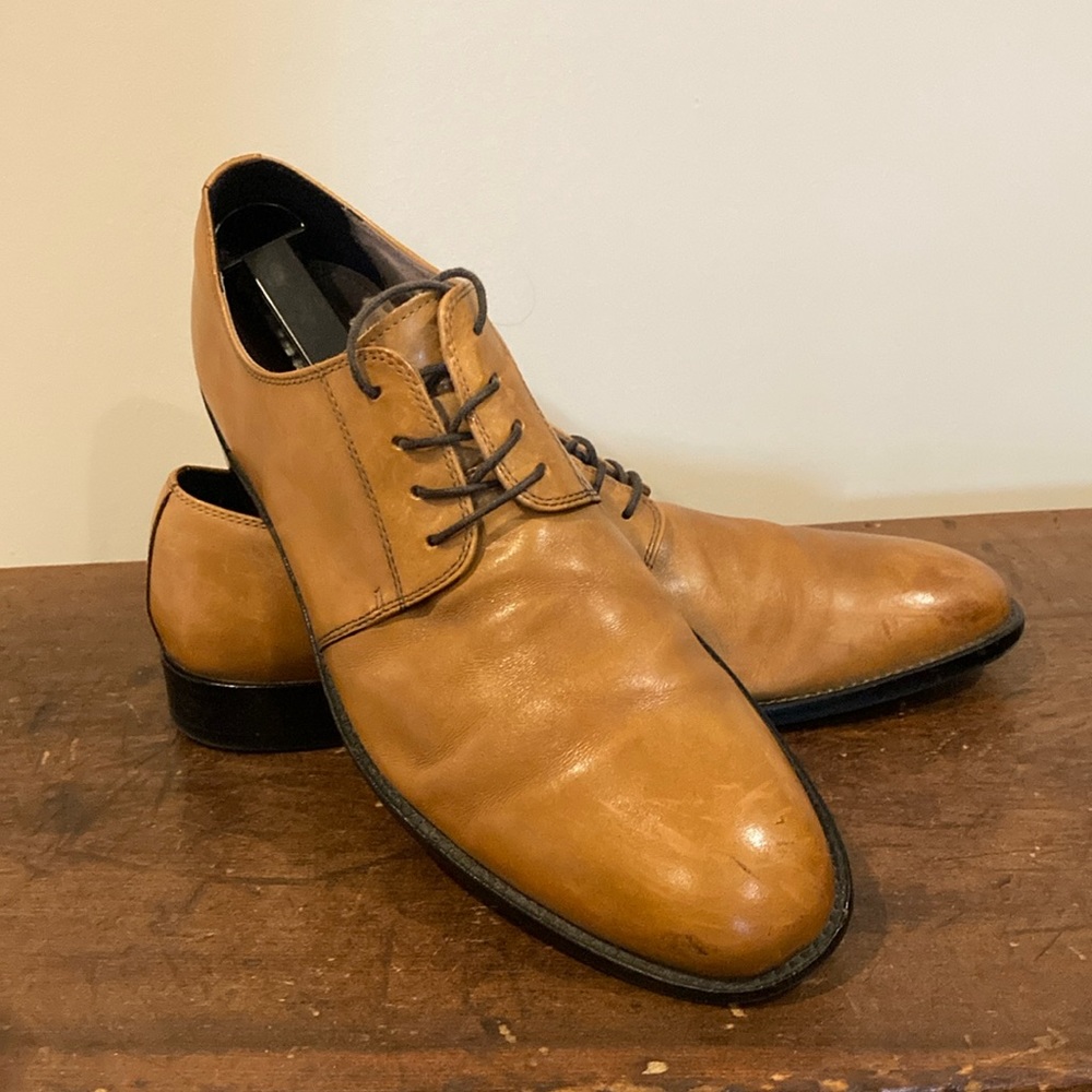 Banana Republic Ortholite Italian Leather Men’s Dress Shoes SZ 10.5 OXFORD